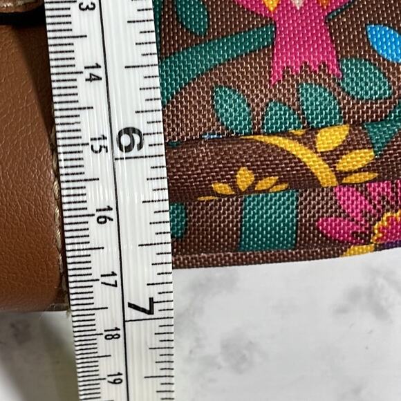 Lily Bloom Brown Crossbody Bag and Woodland Creature and Floral Print - Picture 11 of 13